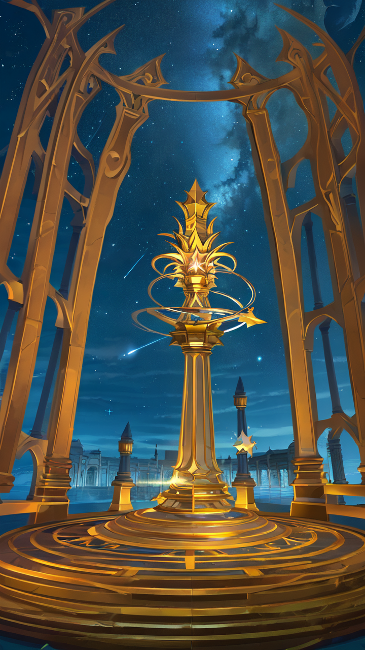 Journeying Through Time and Fantasy The Allure of a Golden Clock Tower in Magic: The Gathering Artwork